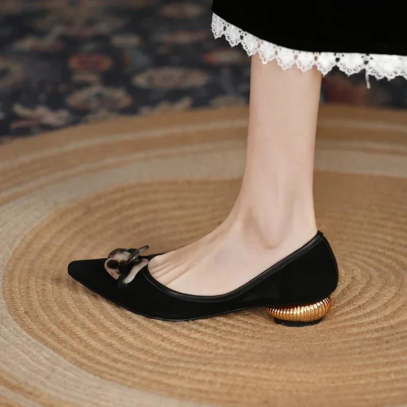 Модная женская обувь на каблуке, одинарная, мягкая и удобная, сексуальные туфли на каблуке для платья с острым носком, женские туфли на высоком каблуке, женская обувь