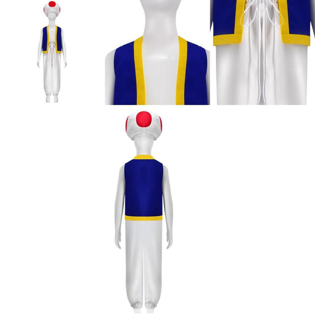 Charming Mario Brothers Cosplay Outfit For Game Lovers Polyester Fabric Xs-xxxl