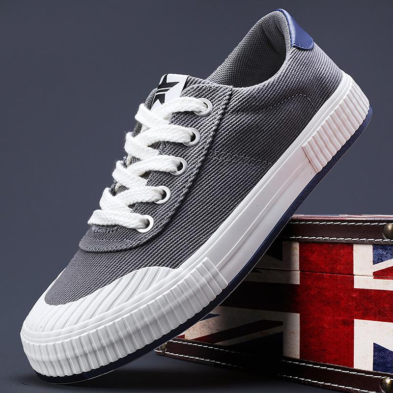 Новая весенняя мужская обувь, модная обувь, мужская парусиновая обувь, корейская универсальная модная повседневная обувь, дышащая удобная обувь