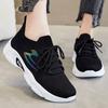 Lucyever Soft Sole Knitted Sneakers For Women Comfort Breathable Casual Sports Shoes Woman Platform Lace Up Running Shoes Female