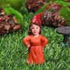 Naughty Miniature Dwarf Figurine Riding Pig Gnome Female Goblin Statue Fairy Garden Decorations Micro Landscape Handicraft Gift