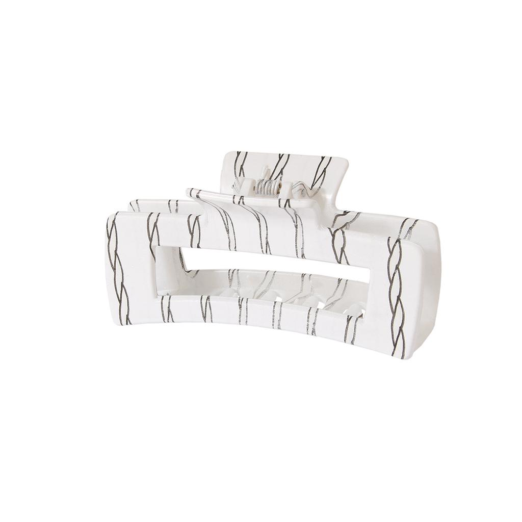 Vintage Leopard Print Plastic Hair Claw Clip 10 5CM Large Size Water Transfer Printing New Cross Border Fashion Hair Accessory