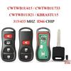 KBRASTU15 Удаленный смарт-ключ для автомобиля Infiniti I35 G35 Nissan Altima Maxima Sentra Titan ID46 чип 315/433 МГц CWTWB1U415