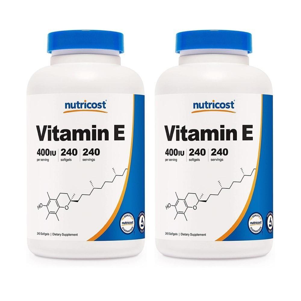 Nutricost Vitamin E 400IU 240 Tablets 4 pcs