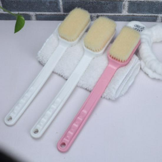 Long-Handle Soft Bristle Bath Brush for Easy Back Scrubbing and Exfoliation