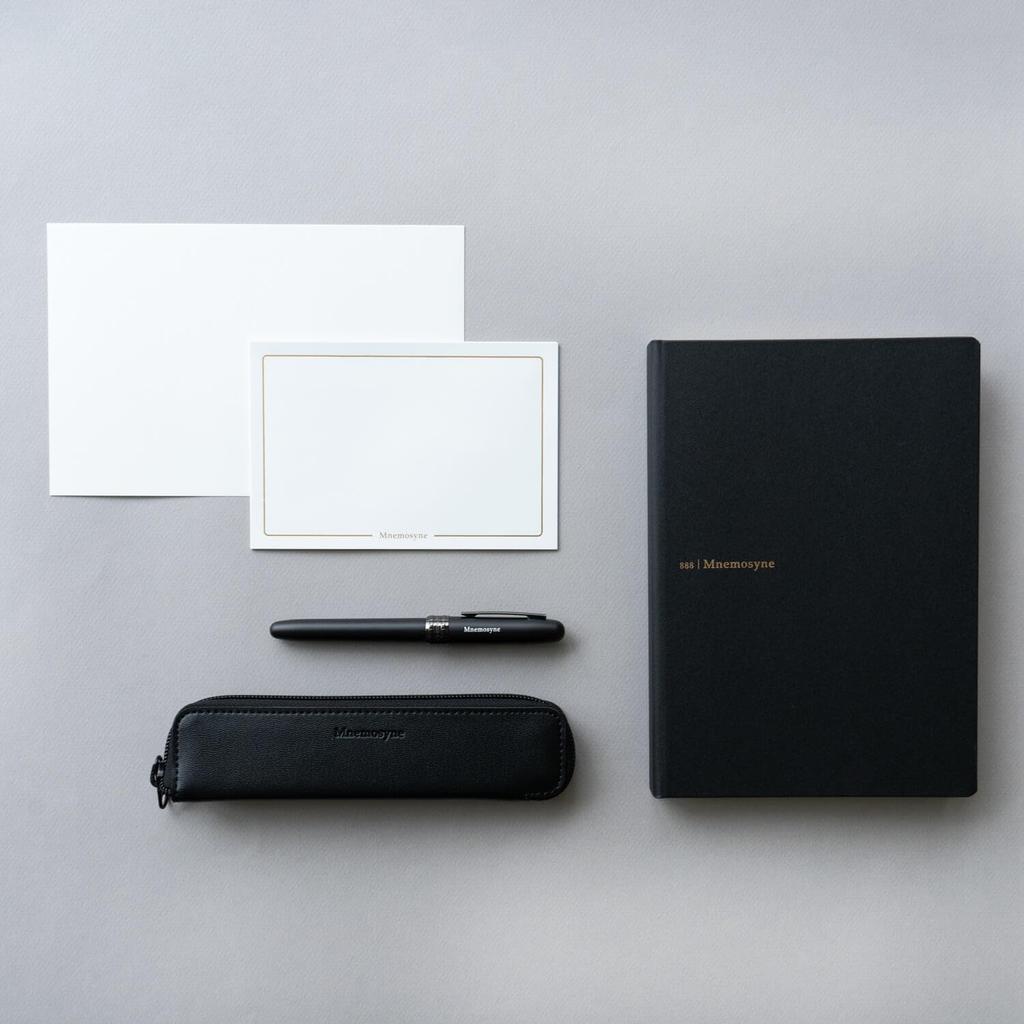 Maruman Mnemosyne Fountain Pen Journal Notebook Mnemosyne Dot Grid A5 MNXPM + Set,