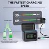 Портативное зарядное устройство для аккумуляторов 2 слота Быстрая зарядка Для аккумулятора Insta360 X5 ЖК-цветной экран HD Бокс для хранения Аксессуары для камеры