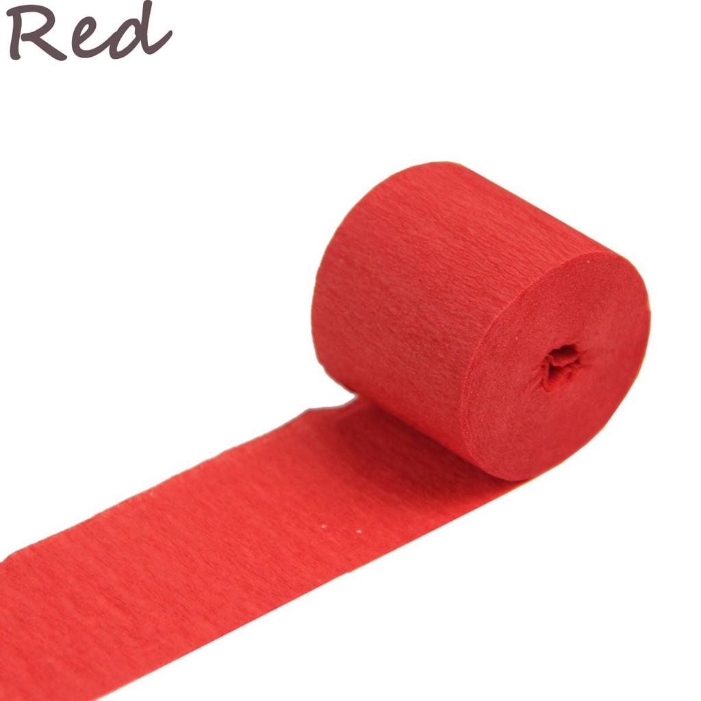 Украшение на день рождения ручной работы Церемония гофрированная бумага Креповая бумага Серпантин рулон