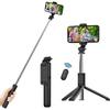Bluetooth Selfie Stick with Detachable Remote Control Extendable Telescopic Tripod for iPhone Samsung Xiaomi Huawei Phonillico®