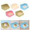 Litter Box for Cage Cage Toilet Bedding Box Pee Pan Tray Potty Trainer for Small Animals Bunny Guinea Pigs Chinchillas
