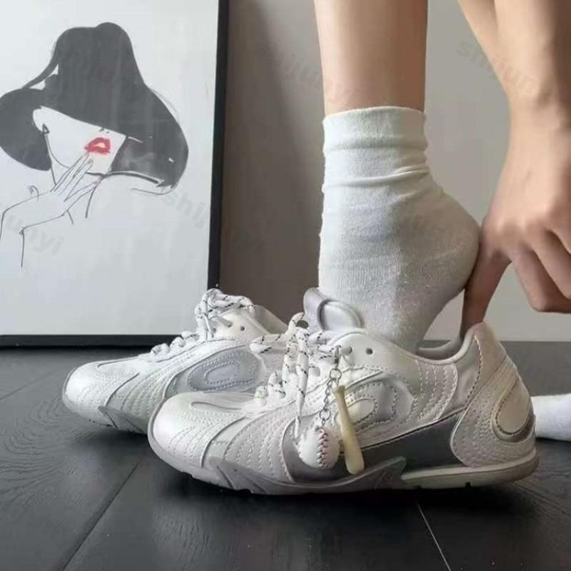 Women's Sneakers Spring Autumn New Lightweight Comfortable Non Slip Casual Shoes Fashion Cross Tied Outdoor Luxury Flats