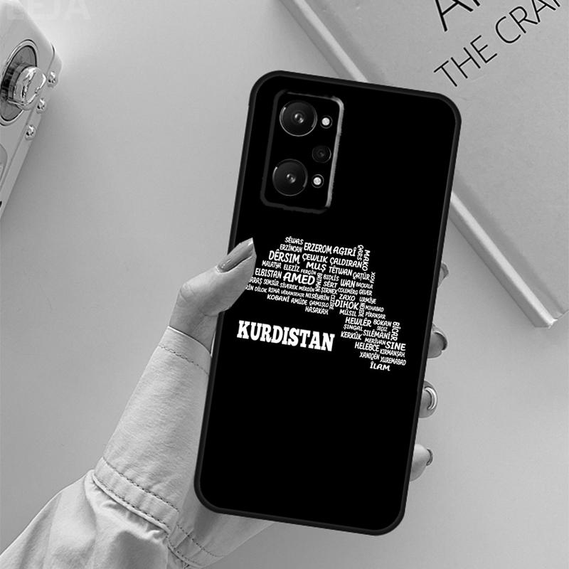 Kurdistan Flag For Realme 14 12 10 11 13 Pro Plus GT 6 6T 5 GT7 Pro C61 C55 C51 C21Y C25S C67 C75 C53 Case