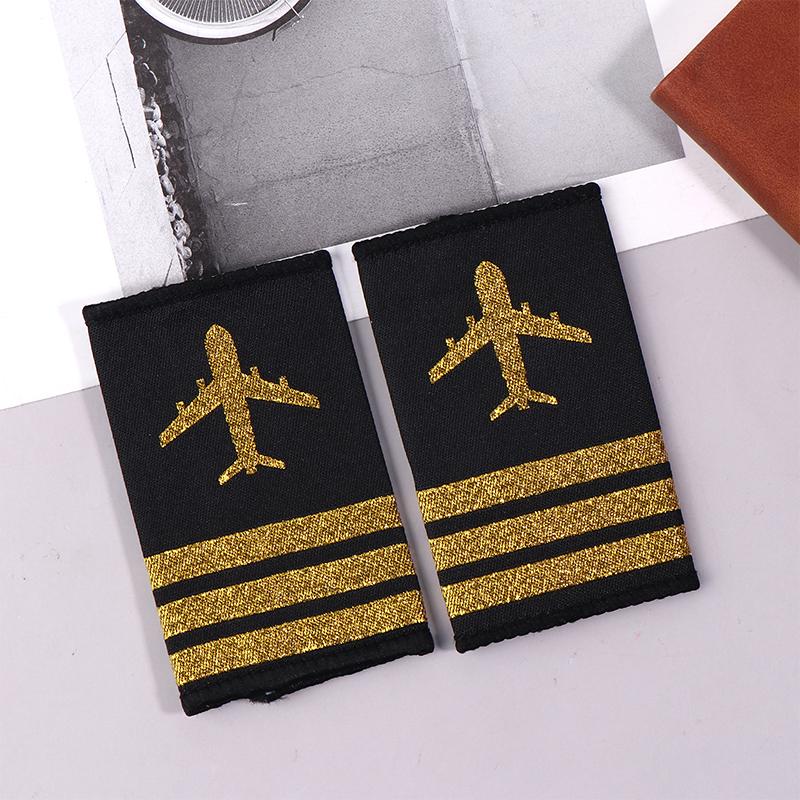 1 пара украшений для одежды погоны профессиональные погоны для пилотской формы ремесло плечевые знаки DIY декор для одежды аксессуары