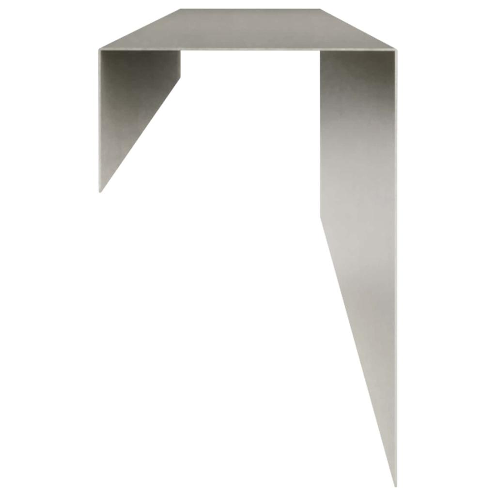 Garden Edging Strip 2 pcs. 100 x 10 x 15 cm Stainless Steel Silver