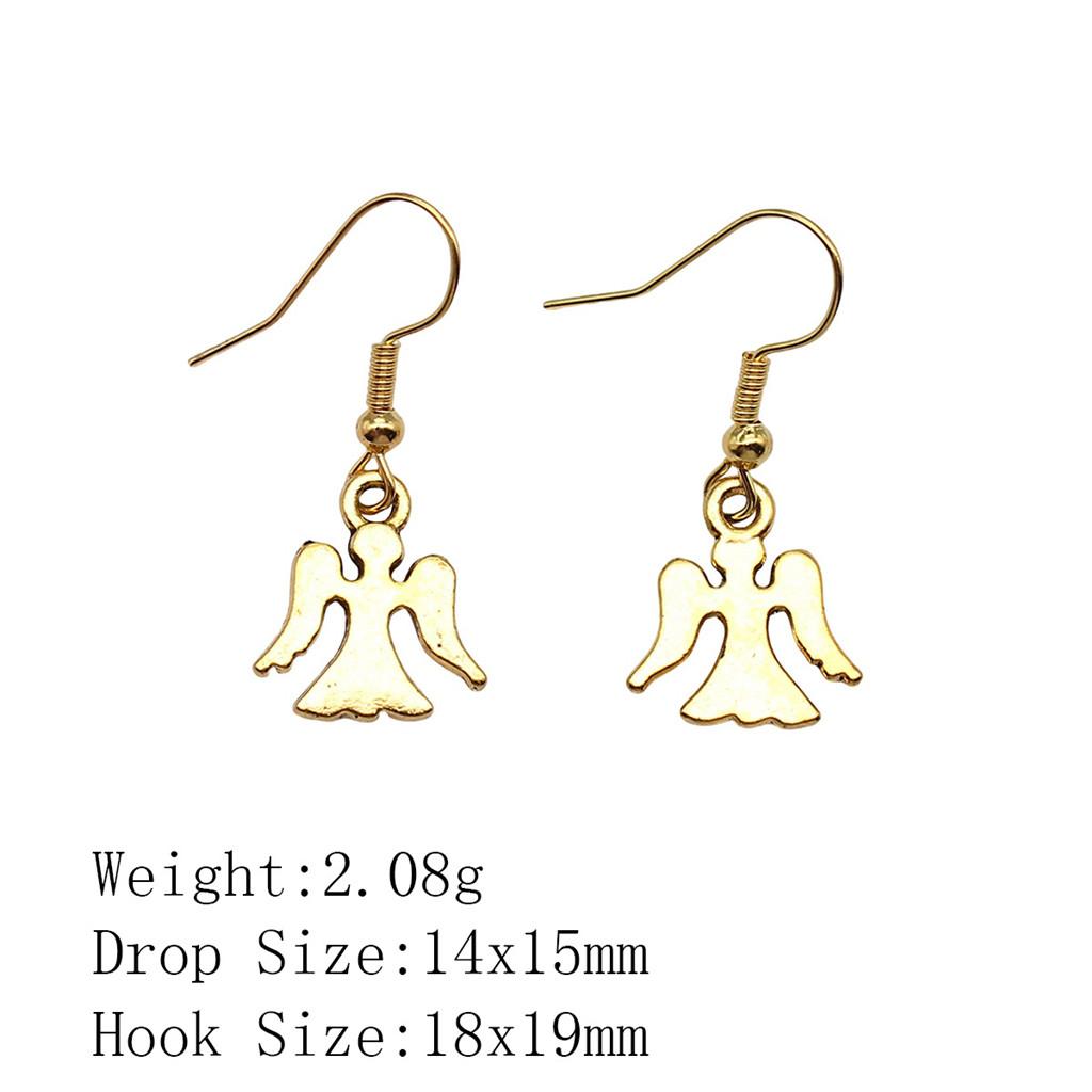 Комплекты сережек на годовщину свадьбы, серьги-подвески и подвески в виде крыльев ангела, женские серьги-сумки для свадьбы