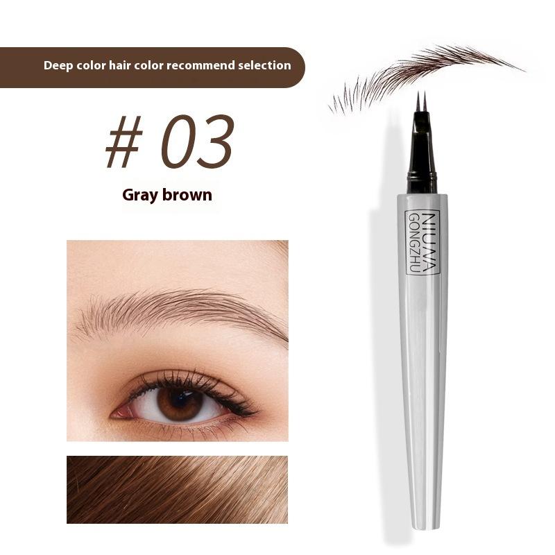 Стойкий и не обесцвечивающий карандаш для бровей Wild Eyebrows Liquid Water с четкими корнями и окрашенными бровями