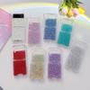For Samsung Galaxy Z Flip 4 3 Zflip4 Case Pearly Sequins Transparent Four Corners Silicone Folding Shockproof Cover Accessories