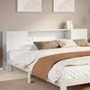 VidaXL Headboard with Storage White 200 Cm Solid Pine Wood, Wooden Headboard, Headboard with Storage, Head of 855619
