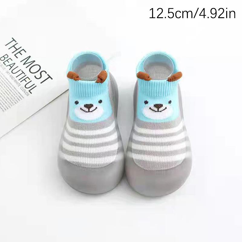 Мягкая детская обувь для малышей, детские туфли, носки-тапочки, детская обувь с рисунком, нескользящая резиновая подошва, детские туфли, мягкие вязаные