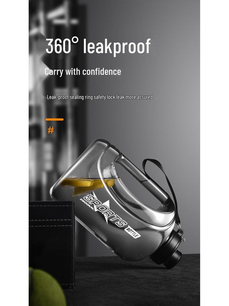 Large Capacity High-Temp Resistant Sports Water Bottle - Ton Ton Portable Plastic Cup & Barrel