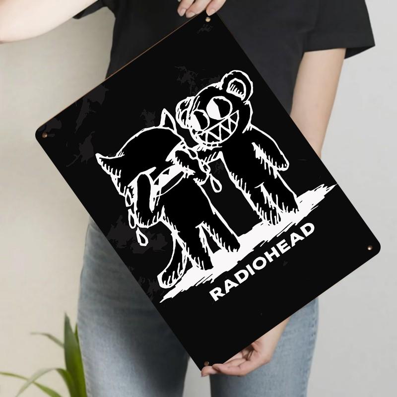 Radiohead Художественный Металлический Настенный Декор Ручной Работы Панк-Рок Музыкальный Постер для Спальни Гостиной