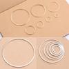 10Pcs/Pack Circle Round Rings for DIY Earrings Making Jewelry Accessories 8/12/15/20/25/30/38mm
