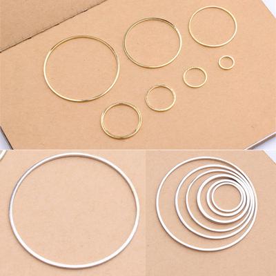 Основа для изготовления серёжек, крупные, маленькие, средние кольца диаметром 8/12/15/20/25/30/38 мм, 10 штук
