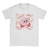 Pink Poyo Kirbys TShirts for Men  Vintage Pure Cotton Tees Crewneck Short Sleeve T Shirt New Arrival Clothes