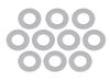 POSH FACE 990015 Мотоциклетные товары, Нейлоновые шайбы, M5 (Пакет из 10), белый