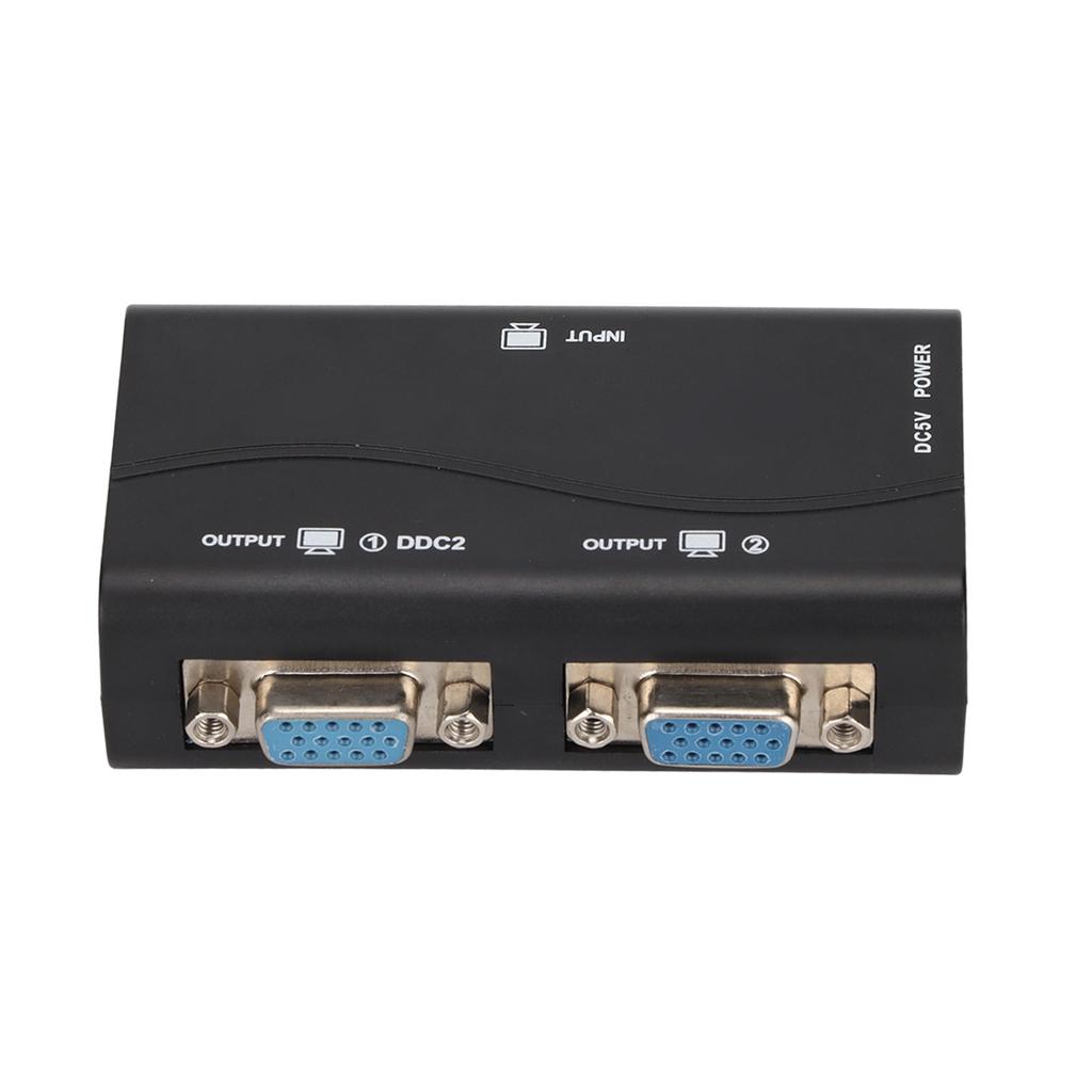 Разветвитель VGA 1 в 2, 250 МГц, питание от USB, 1920x1440, 1080P, видеоразветвитель для дублирования экрана