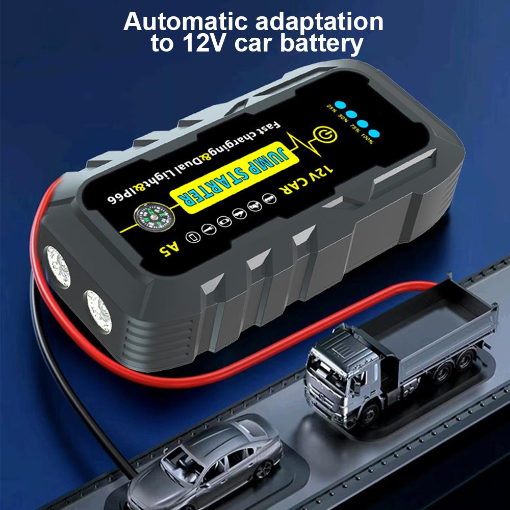 Автоматическое пусковое устройство Аварийный старт Портативный Power Bank 22200 мВтч 3000 А Пуско-зарядное устройство 12В Автомобильный стартер Запуск автомобильного аккумулятора