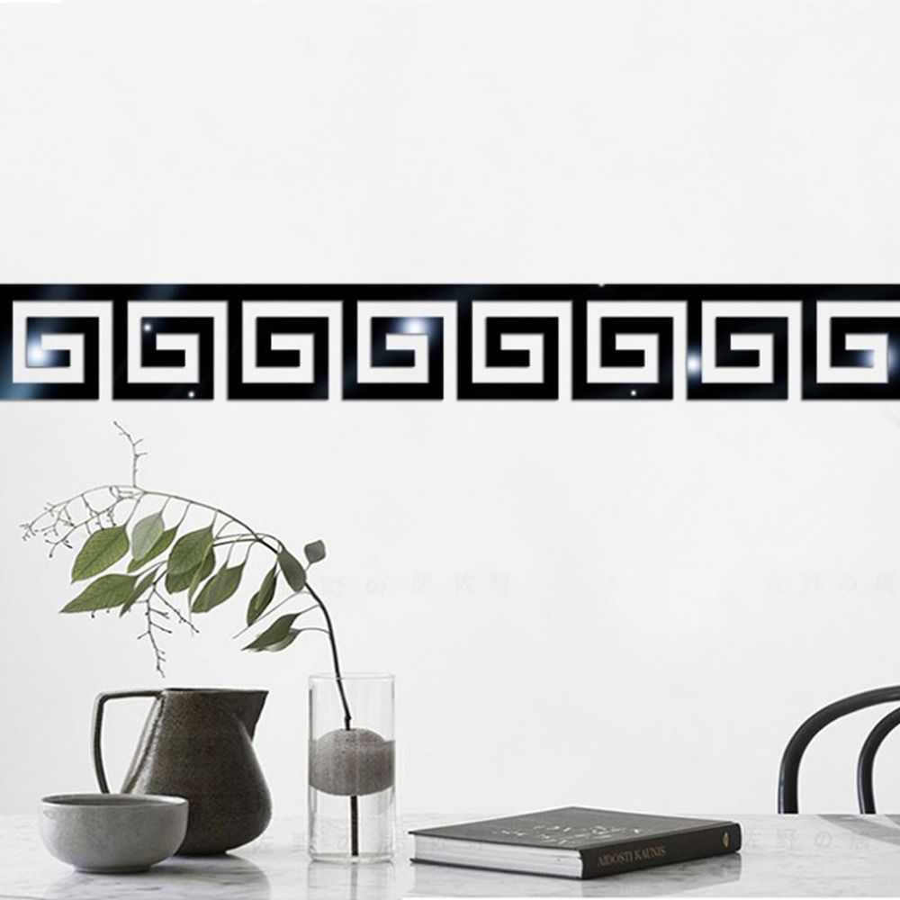 10pcs 10x10/5x5/16x16cm DIY Wall Sticker 3D Mirror Acrylic Mirror Sticker Corner Line DIY Project