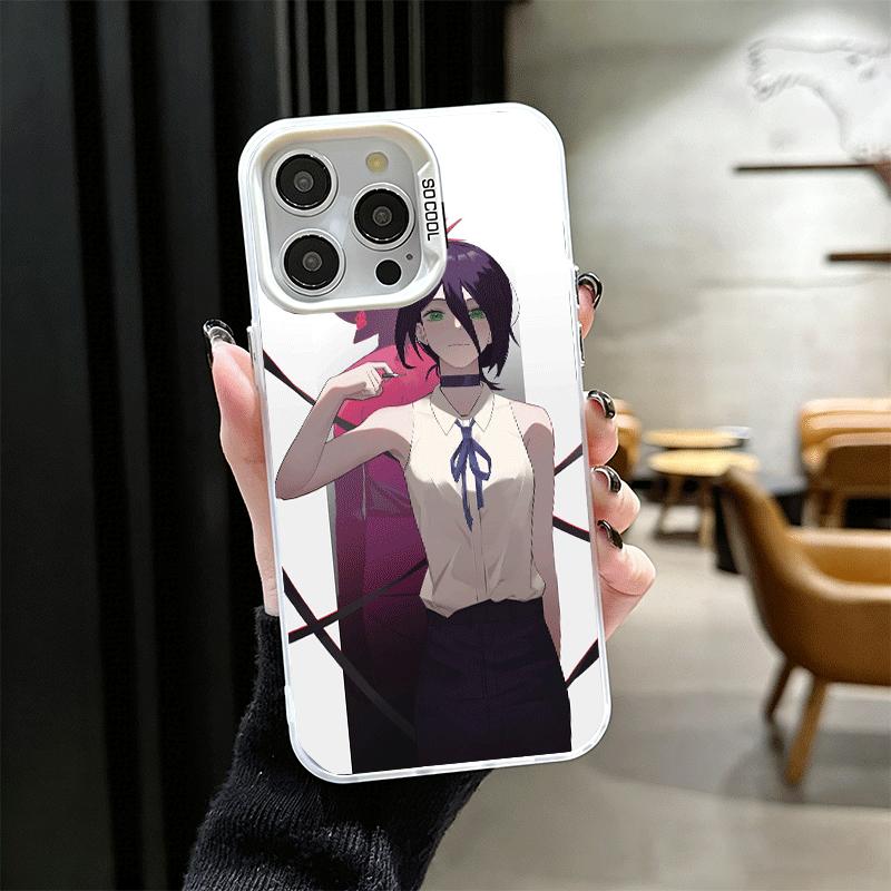 Аниме Персонаж R-Reze CSM Мягкий Чехол для Телефона для iPhone 15 16 17 Pro Max 17Air 16E 14 Plus 13 12 Mini Ударопрочный Чехол Задняя Панель