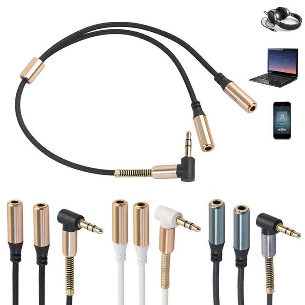 Jack Splitter Male to Female Audio Extension Cables Audio Cable Y Splitter Cable Headphone Adapter