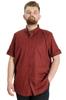 Men's Plus Size Plus Size Shirt Mode Xl Plus Size Men's Shirt Gabardine Short Sleeve Single Pocket Burgundy