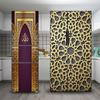 Muslim Style Mandala Refrigerator Sticker Full Film Kitchenware Self-adhesive Waterproof Double Door Freezer Cupboard Decoration Art Mural
