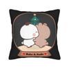 Bubu Dudu Couple Pandas Cartoon Pillow Case Soft Pillow Cover For Office Car Home Decor Kawaii Pillowcases