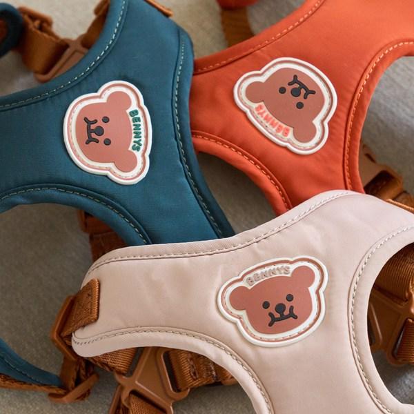 Шлейка для собаки Benny's в одно касание, оранжевая