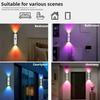 Умный RGB Градиентный Ночник Магнитный Датчик Движения Перезаряжаемый Настенный Светильник для Спальни Ванной Гардеробной Сада Домашний Декор