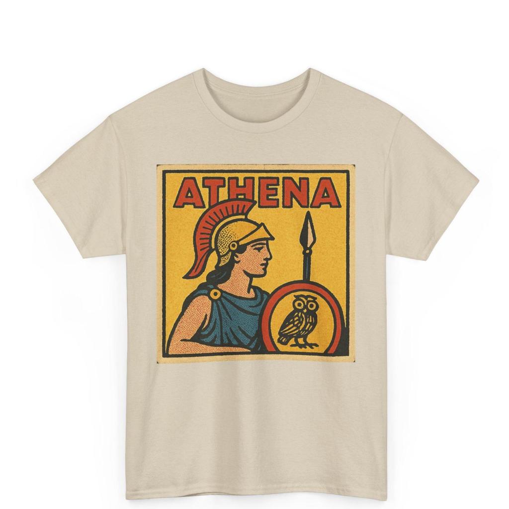 Athena Comic T-Shirt: Vintage Greek Goddess Graphic Tee
