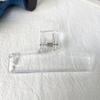 1 Piece Transparent Acryllic Paper Clip Simplicity Korean Fashion Non-sticky Memo Pad Clip Beautiful Snack Seal Clip Student