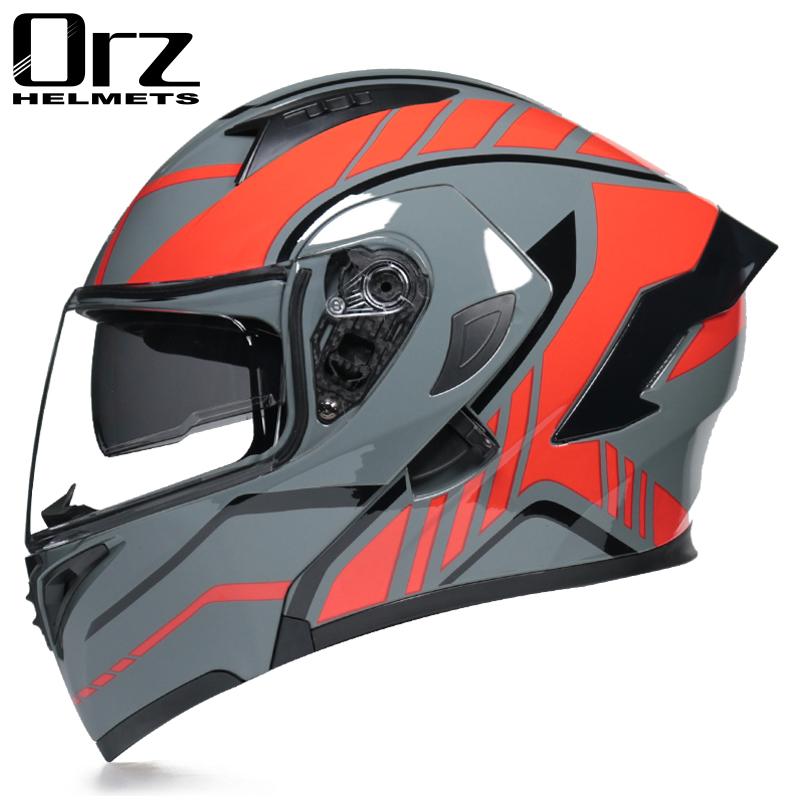 Flip Up Motorcycle Helmet Double Lens Full Face Helmet High Quality DOT Approved Moto Cascos Motociclistas Capacete
