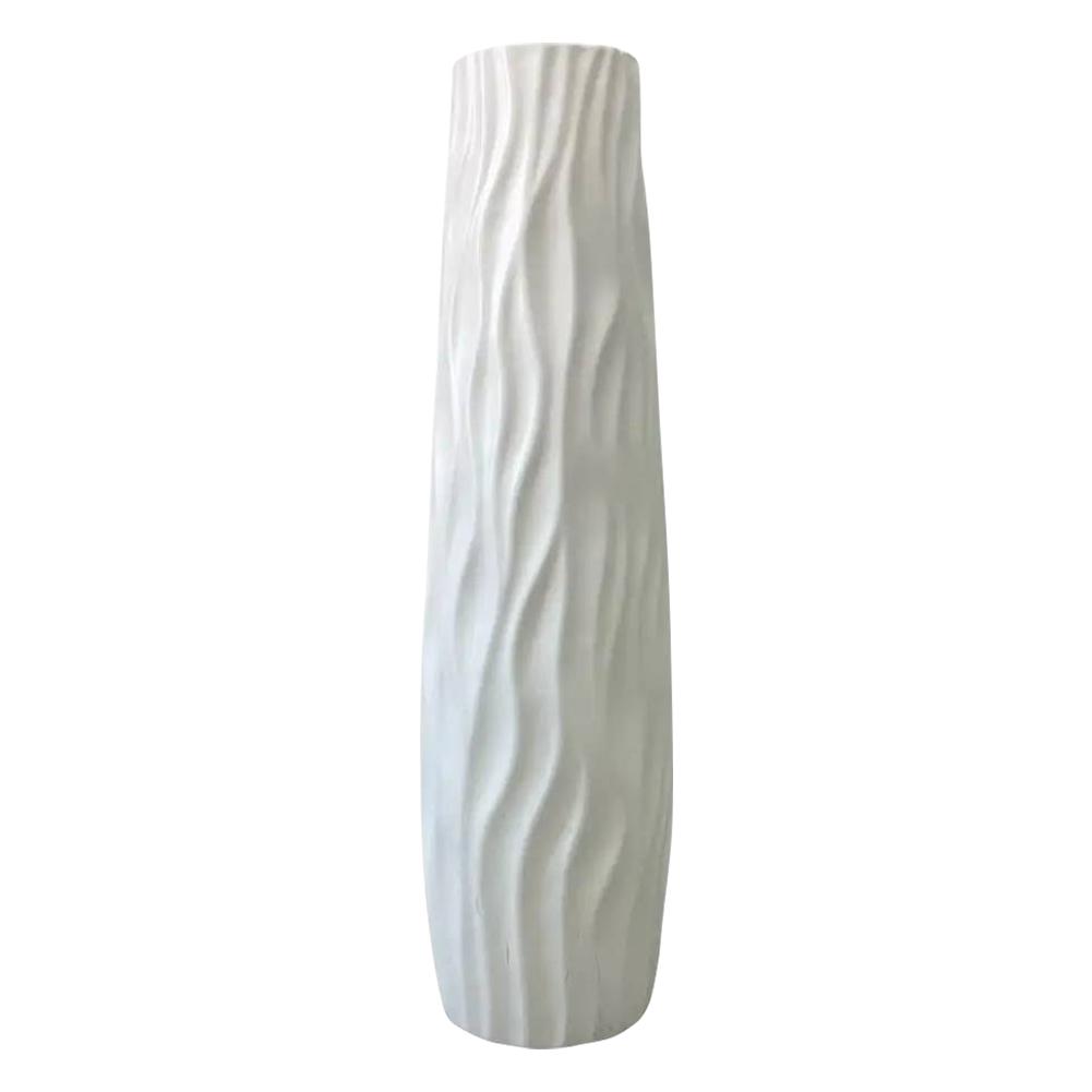 Textured Floor Standing Vase Exquisite Line Design Vase Flower Vase for Home Decor