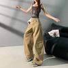 Women's Pants Yellow Summer Loose Casual Wide-leg Pants Daily Simple Commute Drape Fashion Trend Versatile Temperament