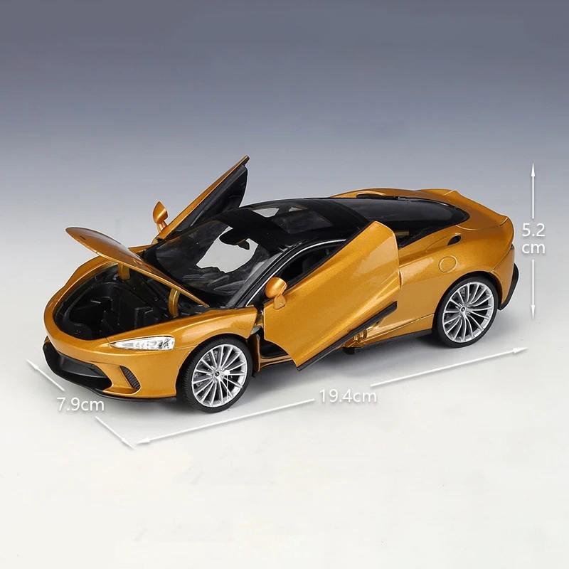 WELLY 1/24 McLaren GT Alloy Sports Car Model Diecasts Metal Scale Car Model Simulation Collection Children's Toy Vehicles Gift