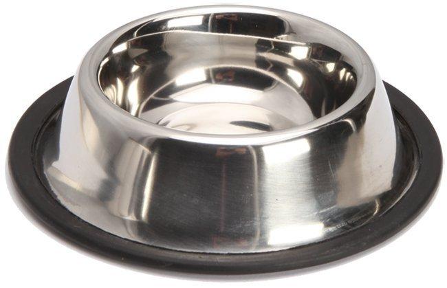 Lupipets | Metal Bowl with Non-Slip Rubber Base - Capacity 0.9