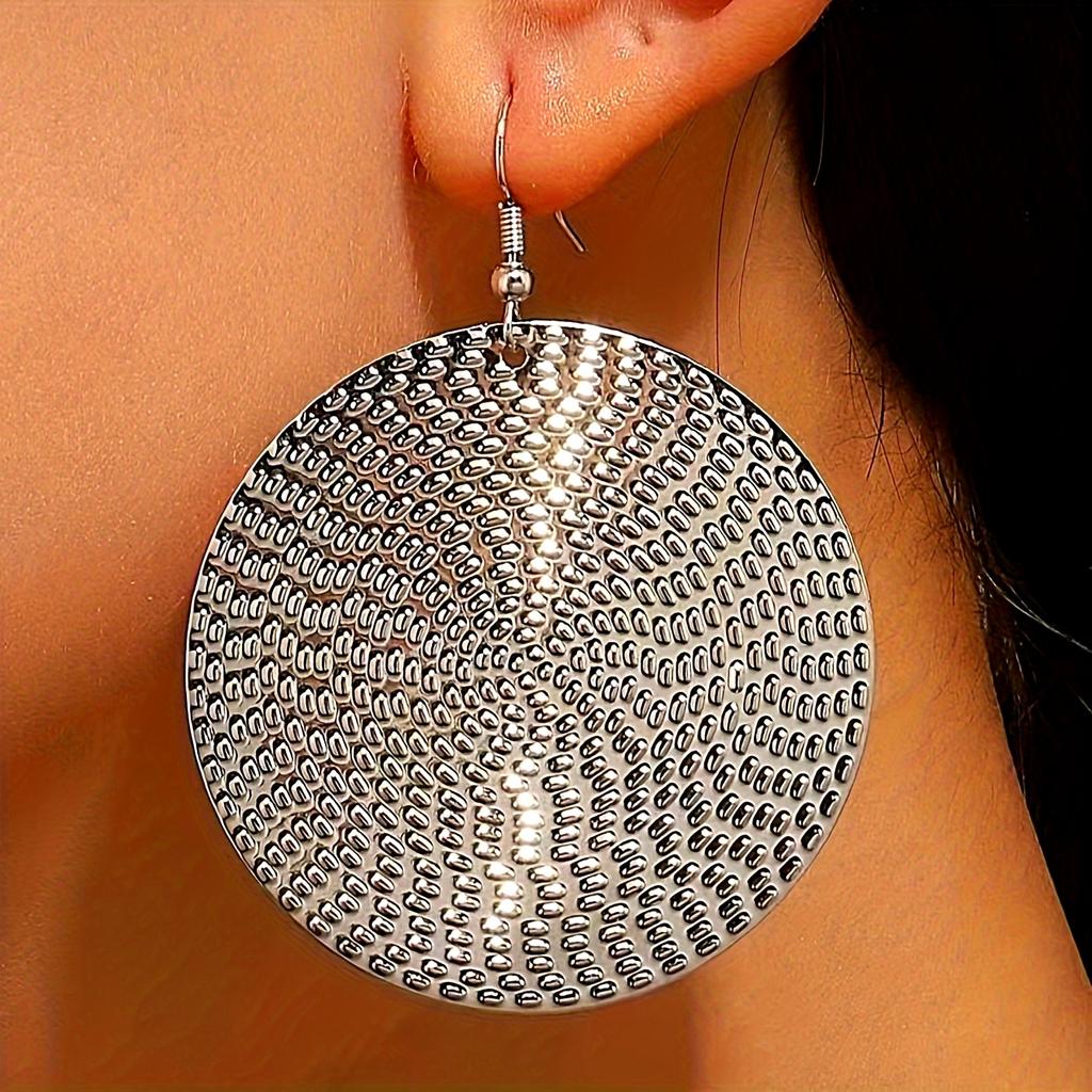 Шикарные и простые большие круглые серьги-кольца для женщин - Универсальный модный аксессуар на все сезоны KTJ