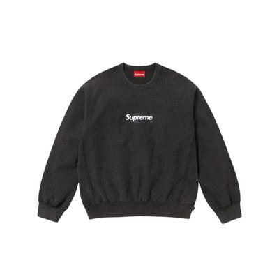 Свитшот Supreme Washed Box Logo Черный