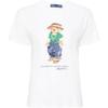 Polo Ss24 Logo Bear Pattern Printed Casual Short Sleeve T Shirt Women T Shirt White 211935615-001