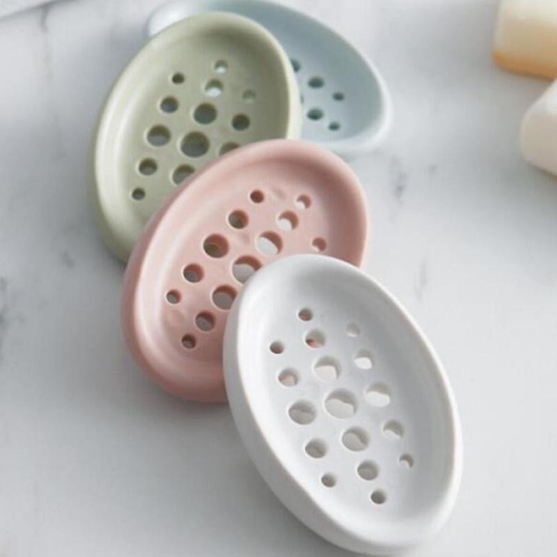 1шт силиконовый нескользящий держатель мыла мыльница ванная мыльницы сливная полка